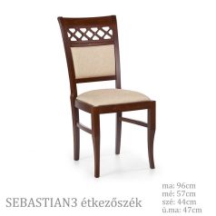 Sebastian 3 szék, több színben