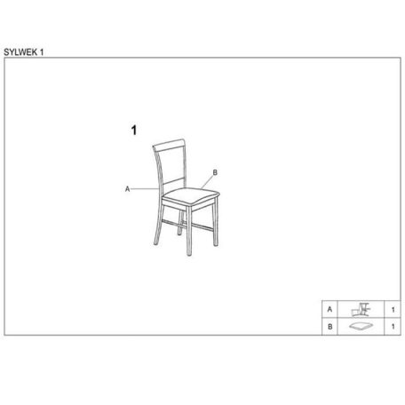 Sylwek 1 szék, több színben
