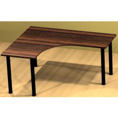   Csőlábas sarok íróasztal, több méretben, JOBBOS, mélység 70/80 cm