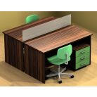 Panellábas, 2 személyes munkaállomás, több méretben /2 db asztal/