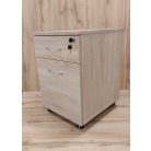 Konténer 1 fiók + 1 függőmappa tároló fiók, forgó kerekeken