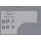 Panellábas sarok íróasztal, több méretben, JOBBOS, mélység 60/70 cm