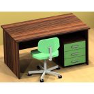 Panellábas íróasztal, több méretben