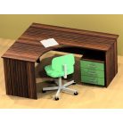 Panellábas sarok íróasztal, több méretben, JOBBOS, mélység 60/60 cm