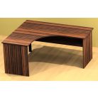 Panellábas sarok íróasztal, több méretben, JOBBOS, mélység 60/60 cm