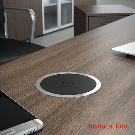 VersaCharger króm / fényesített fekete vezeték nélküli telefontöltő